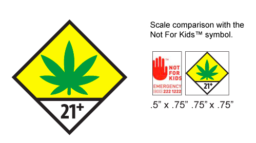 Washington state universal marijuana symbol